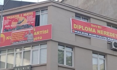 HKP Genel Sekreter Yardımcısı, pankartlar nedeniyle gözaltına alındı