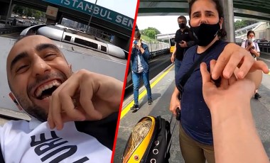 Metrobüsün üstünde tehlikeli yolculuk