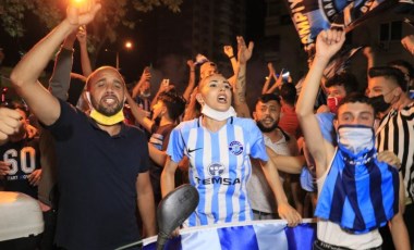 Demirspor Süper Lig'e yürüdü, koronavirüs yasakları unutuldu