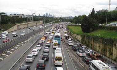 15 Temmuz Şehitler Köprüsü'nde trafik yoğunluğu (14.06.2021)