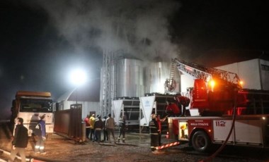 Bolu'da bioenerji fabrikasında çıkan yangın söndürüldü