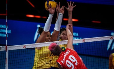 A Milli Kadın Voleybol Takımı, Milletler Ligi'nde Brezilya'ya mağlup oldu