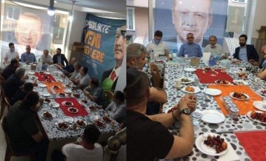 AKP'li başkan Türk bayrağını sofra bezi yaptığı için özür diledi