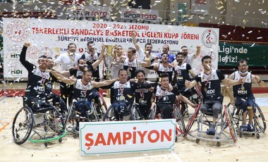 Tekerlekli Sandalye Basketbol Ligi'nde şampiyon İzmir Büyükşehir Belediyespor