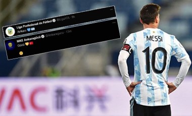 Arjantin Futbol Federasyonu'ndan Ankara - Messi paylaşımı