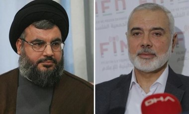 Hamas lideri Haniyye ve Hizbullah lideri Nasrallah bir araya geldi