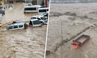 Artvin felaketi yaşıyor: Yoğun yağış sonrası Arhavi sular altında