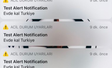 iPhone'da dikkat çeken 'Test Alert Notification' uyarısı