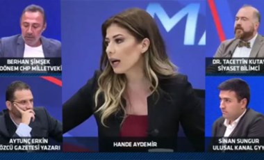 TV100 canlı yayında Berhan Şimşek ile Tacettin Kutay arasında sert tartışma