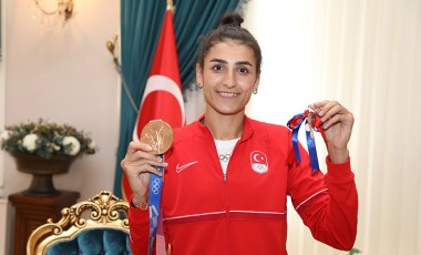 Tokyo 2020'de bronz madalya kazanan Hatice Kübra İlgün, açıklamalarda bulundu