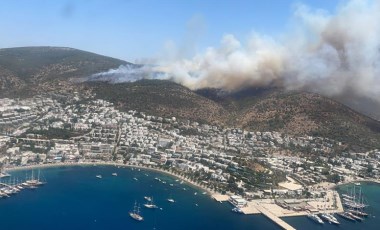 Son dakika gelişmesi... Bodrum’da yangın! Patlama sesi duyuldu