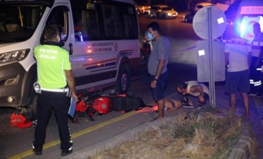 Bodrum'da minibüsle motosiklet çarpıştı: 1 ölü, 1 yaralı