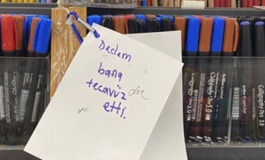 Kitapçıda 'Dedem bana tecavüz etti' notunu yazdı, polisi harekete geçirdi