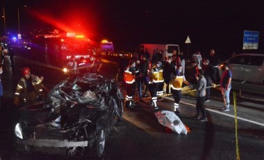 Beykoz'da lastiği patlayan otomobil kazaya neden oldu: 3 ölü, 3 yaralı