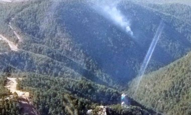 Manisa'da yıldırım düştü; orman yangını çıktı