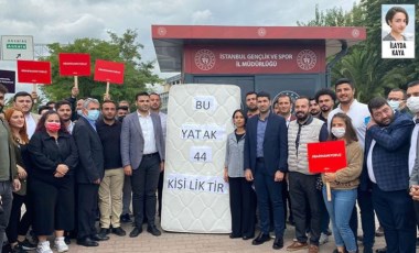 “İstanbul’da bir KYK yurdunun tek bir yatağına 44 öğrenci düşüyor”