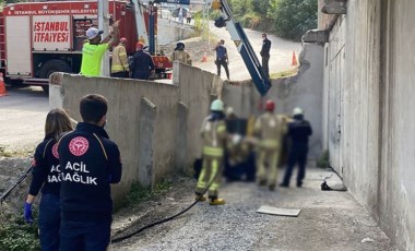 Ataşehir'de korkunç kaza: Feci şekilde can verdi