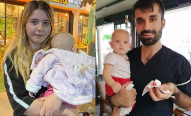 Beren bebek karpuz yüzünden boğulma tehlikesi yaşadı