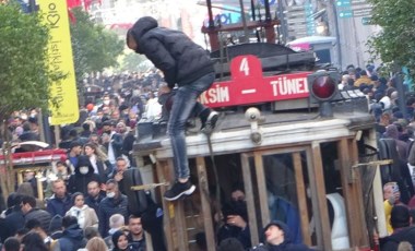 Taksim'de tedirgin eden görüntü