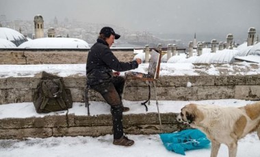 İstanbul'dan kar manzaraları