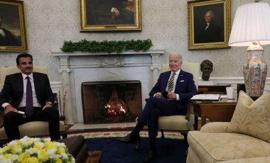 ABD Başkanı Joe Biden ile Katar Emiri Al Sani bir araya geldi