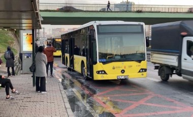 Güngören'de İETT otobüsünde yangın paniği