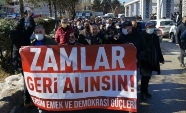 Tunceli’de elektrik zamları protesto edildi