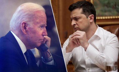 Biden ve Zelenskiy, Ukrayna-Rusya krizinde 