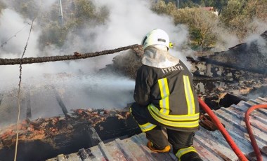 Dalaman'da ev yangını