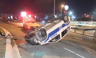 Gaziosmanpaşa'da polis aracının devrildiği kovalamacada 'terör' ayrıntısı