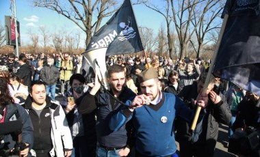 Çevreciler Belgrad'da eylemde