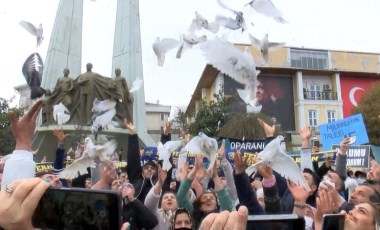 Bakırköy'de toplanan mahkum yakınları güvercin uçurdu: 'Genel af kaçınılmaz'