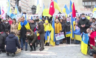 Kırım Tatarları ve Ukraynalılar buluştu: Ankara'da Rusya protesto edildi