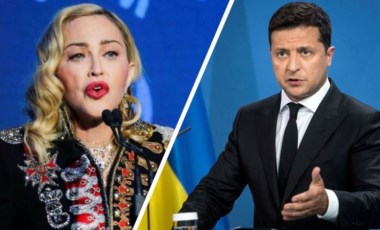 Zelenskiy, Ukrayna'ya destek veren Madonna'yı Instagram'da takip etti