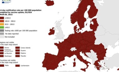 Avrupa'nın tamamı Covid-19 seyahat haritasında koyu kırmızıya boyandı