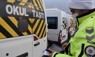 446 okul servis aracına trafikten men