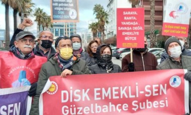 İzmir'de emeklilerden zam protestosu: Sefaletle baş başa kaldık