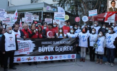 Sağlık çalışanları İzmir’den seslendi: Vaat değil icraat istiyoruz!