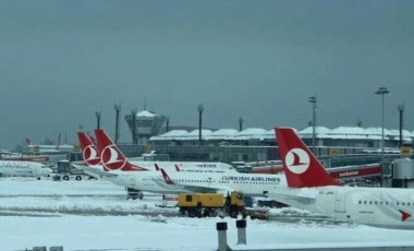 THY, İstanbul'da beklenen kar yağışı nedeniyle 57 seferini iptal etti