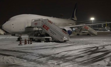 İstanbul'da hava ulaşımına kar engeli