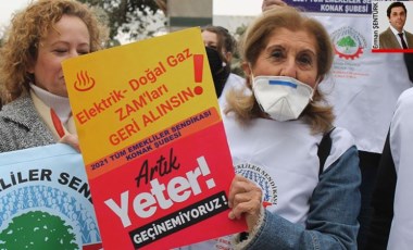 İzmir'de emeklilerden zam isyanı: Sokağa indiler, faturaları yaktılar