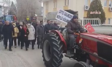 Denizli’de çiftçi ve esnaftan traktörlü protesto