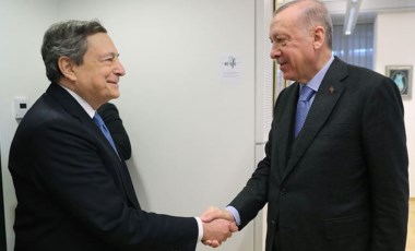 Cumhurbaşkanı Erdoğan, İtalya Başbakanı Draghi ile bir araya geldi