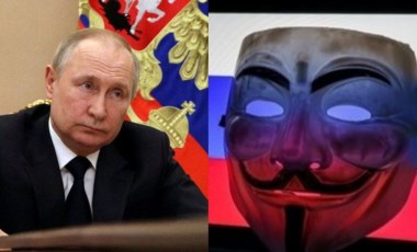 Anonymous’dan, Rusya Devlet Başkanı Putin’e sert mesaj