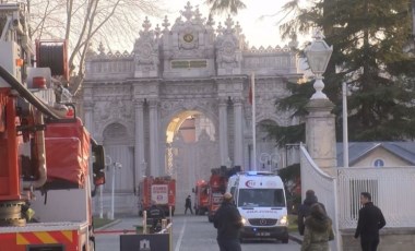 Dolmabahçe Sarayı'nın marangozhanesinde yangın çıktı