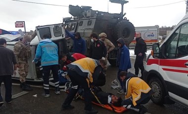 Siirt’te askeri araç ile sivil araç çarpıştı: 5 yaralı