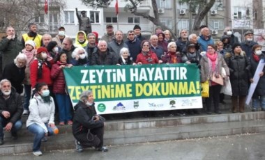 Zeytinlik alanlarda maden aranmasının önünü açan yönetmenlik protesto edildi