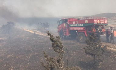 Çeşme'de orman yangını!