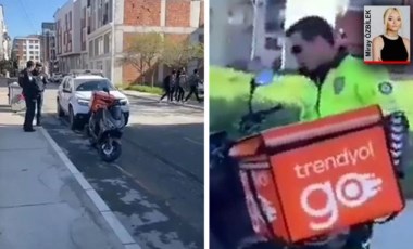 Polisin 'Beynine sıkarım' dediği moto kurye konuştu: 'Şikayetçi oldum'