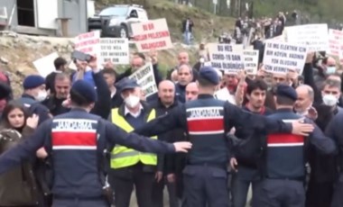 Köylüler, HES projesi kapsamındaki tüneli protesto etti: 'Cumhurbaşkanıma yalvarıyorum, senin halkına burada zulmediyorlar'